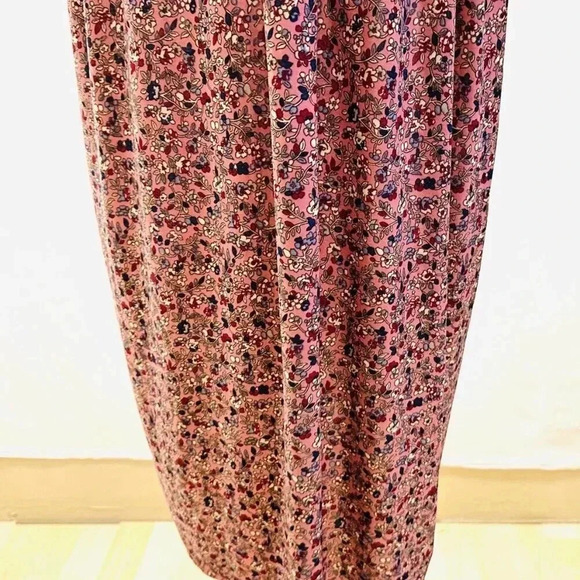 Floral Pink Button-Front Dress - Picture 9 of 10